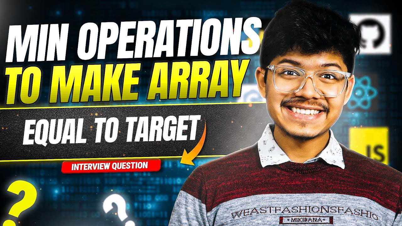 3229. Minimum Operations to Make Array Equal to Target | Greedy | With Proof