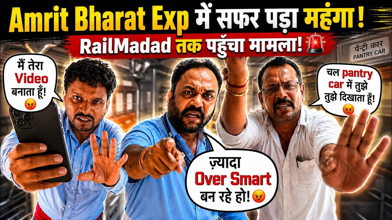 Amrit Bharat Express Reality Check🚨 | Pantry Car  Scam Exposed? ( Indian Railway)  🚃22361