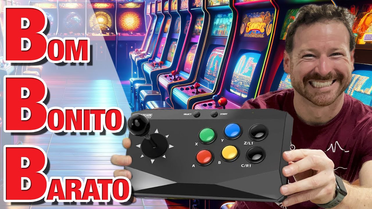 UNBOXING, REVIEW e GAMEPLAY: Controle Arcade Y3 DataFrog - MELHOR custo/benefício do MUNDO!