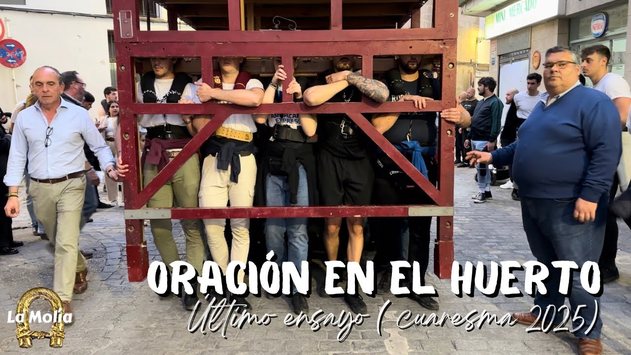 [4K] Ensayo del paso de misterio de la Oración en el Huerto (Jerez de la Frontera, cuaresma 2025)