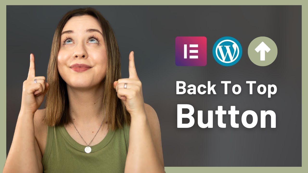 Back To Top / Zurück nach Oben Button im Elementor Pro (Deutsche Anleitung)