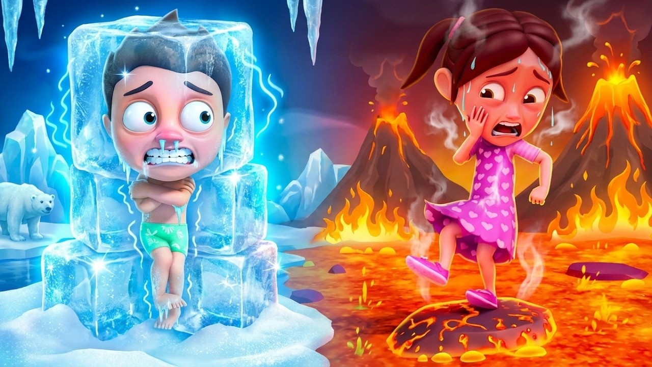 Lagu Panas vs Dingin 🥶🥵 Lagu Anak Edukatif dan Menyenangkan | Baby Berry