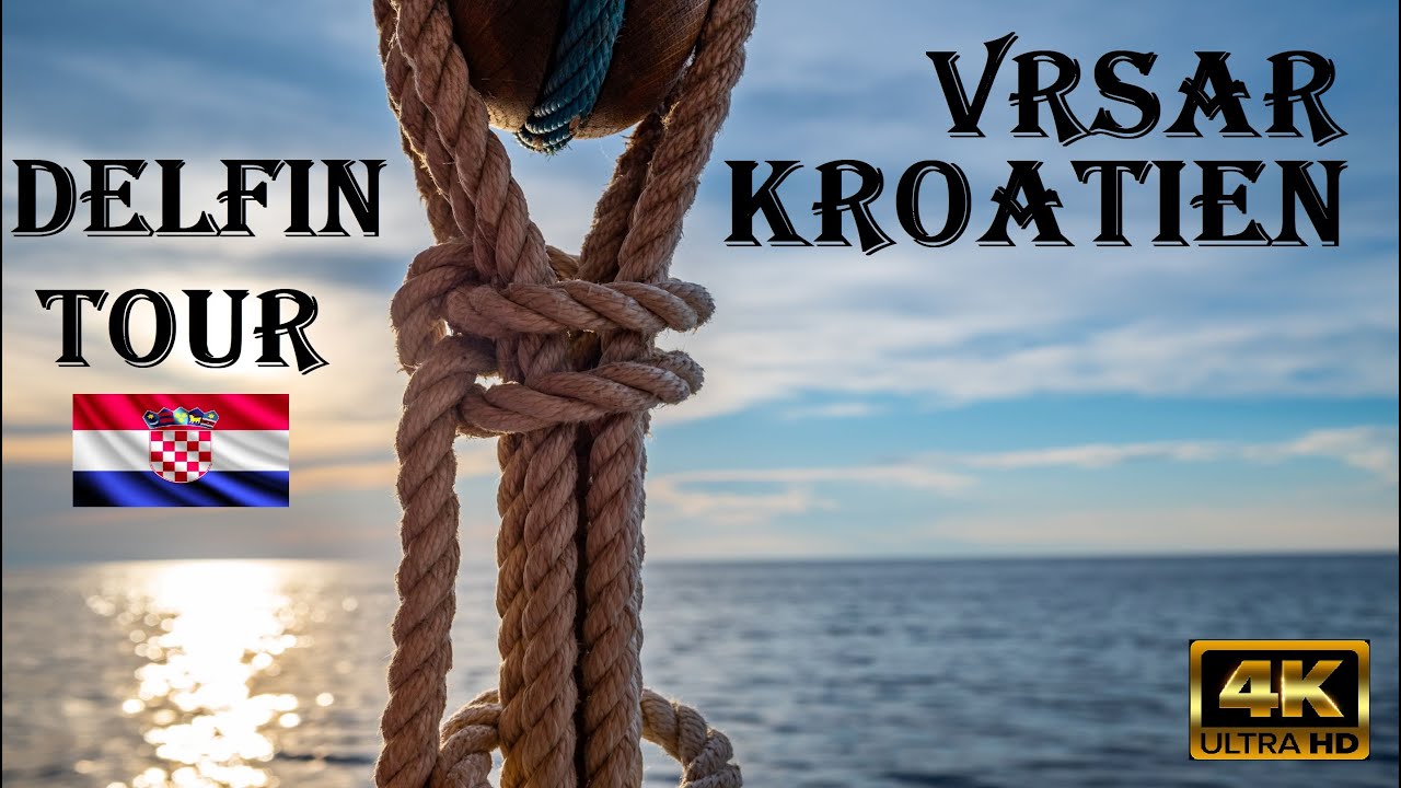 Kroatien Vrsar - Delfin Tour in den Sonnenuntergang - 4K
