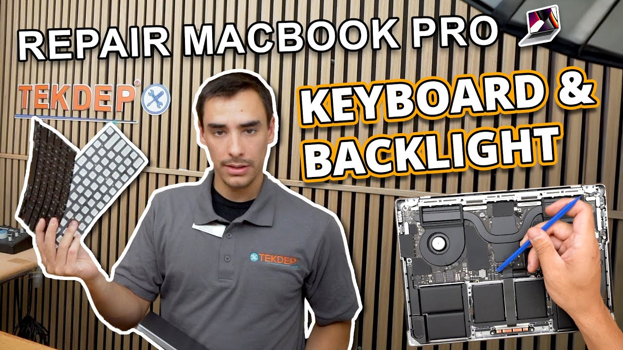 Пошаговое руководство по замене клавиатуры и подсветки M1 M2 Pro Macbook Pro A2442 A2779