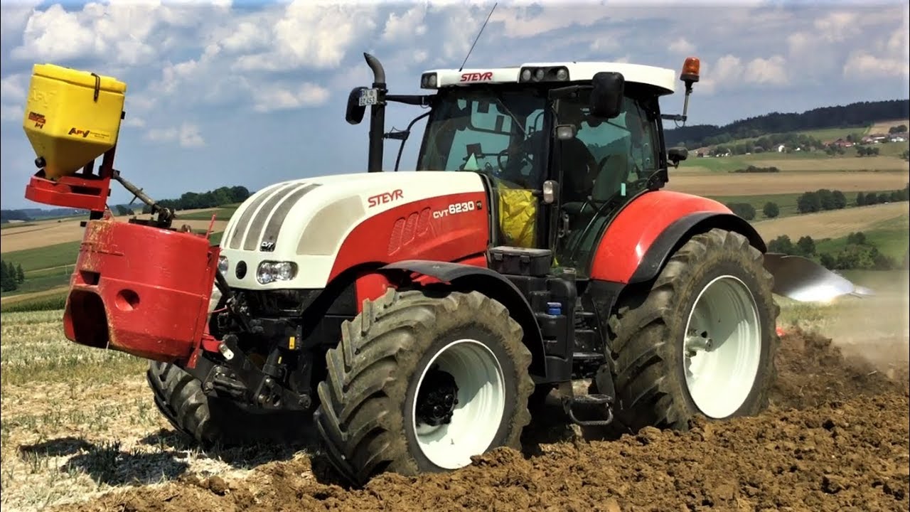 PFLÜGEN & ZWISCHENFRUCHT SÄEN 2018 | Steyr 6230 CVT | Kuhn Vari-Master 153 | APV Streuer
