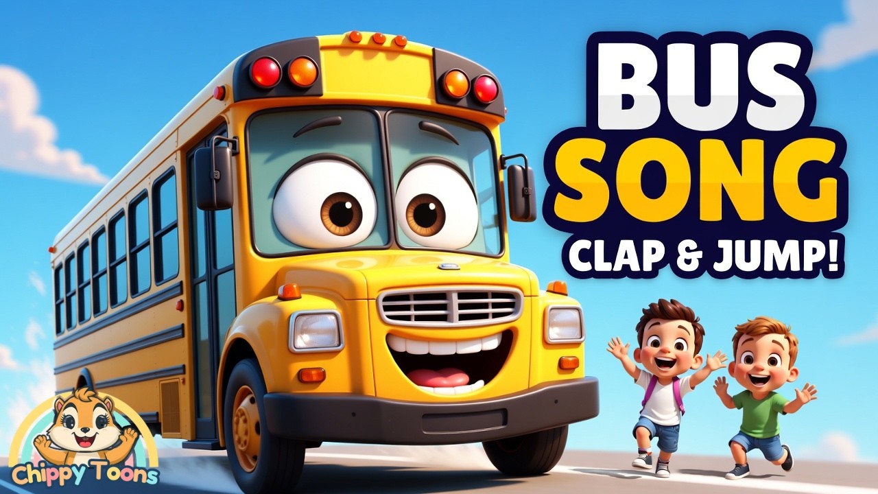Yellow Bus Action Song 🚌 | Clap Jump Sit & Wave | Fun School Bus Song for Kids