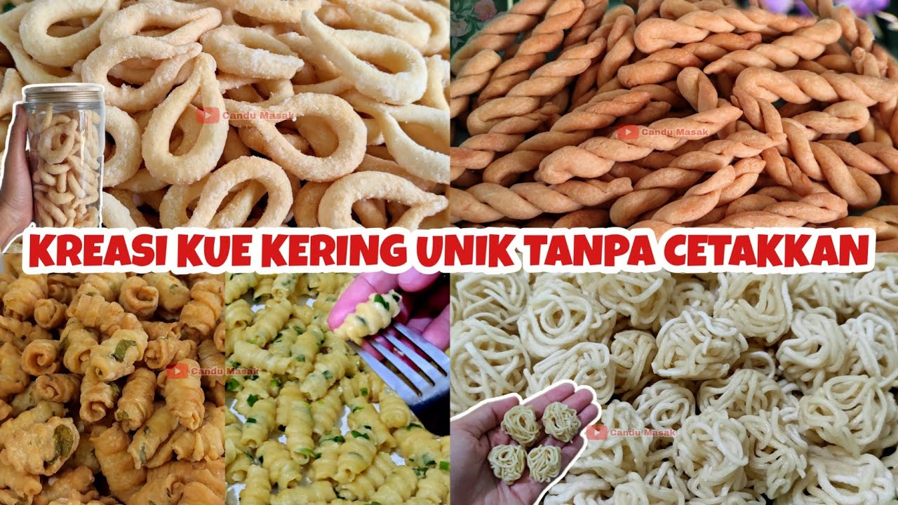 4 REKOMENDASI KUE KERING RENYAH TAHAN LAMA‼️UNIK TANPA CETAKAN| IDE ISIAN TOPLES LEBARAN 2026