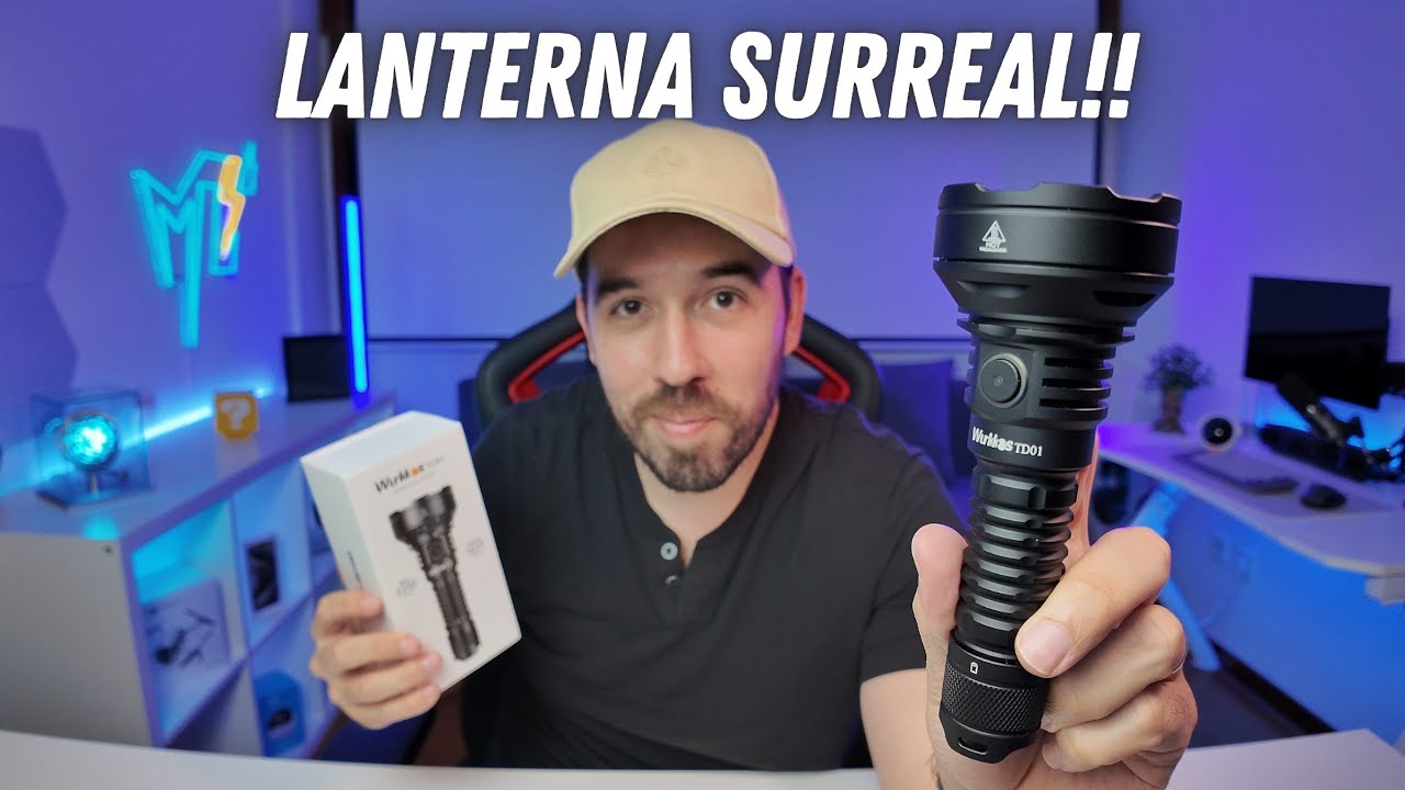 ESSA LANTERNA ULTRA FORTE É DE OUTRO MUNDO -  WURKKOS TD01