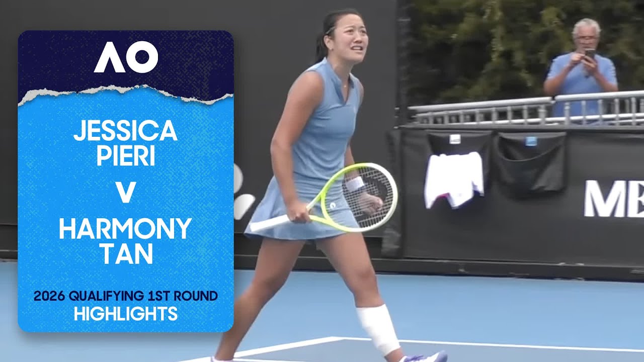 Jessica Pieri v Harmony Tan Highlights | Australian Open 2026 Qualifying First Round