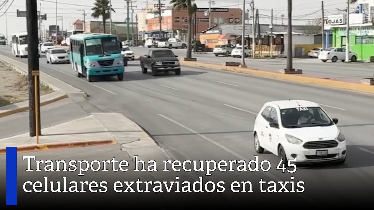 Dirección de Transporte ha recuperado 45 celulares extraviados en taxis