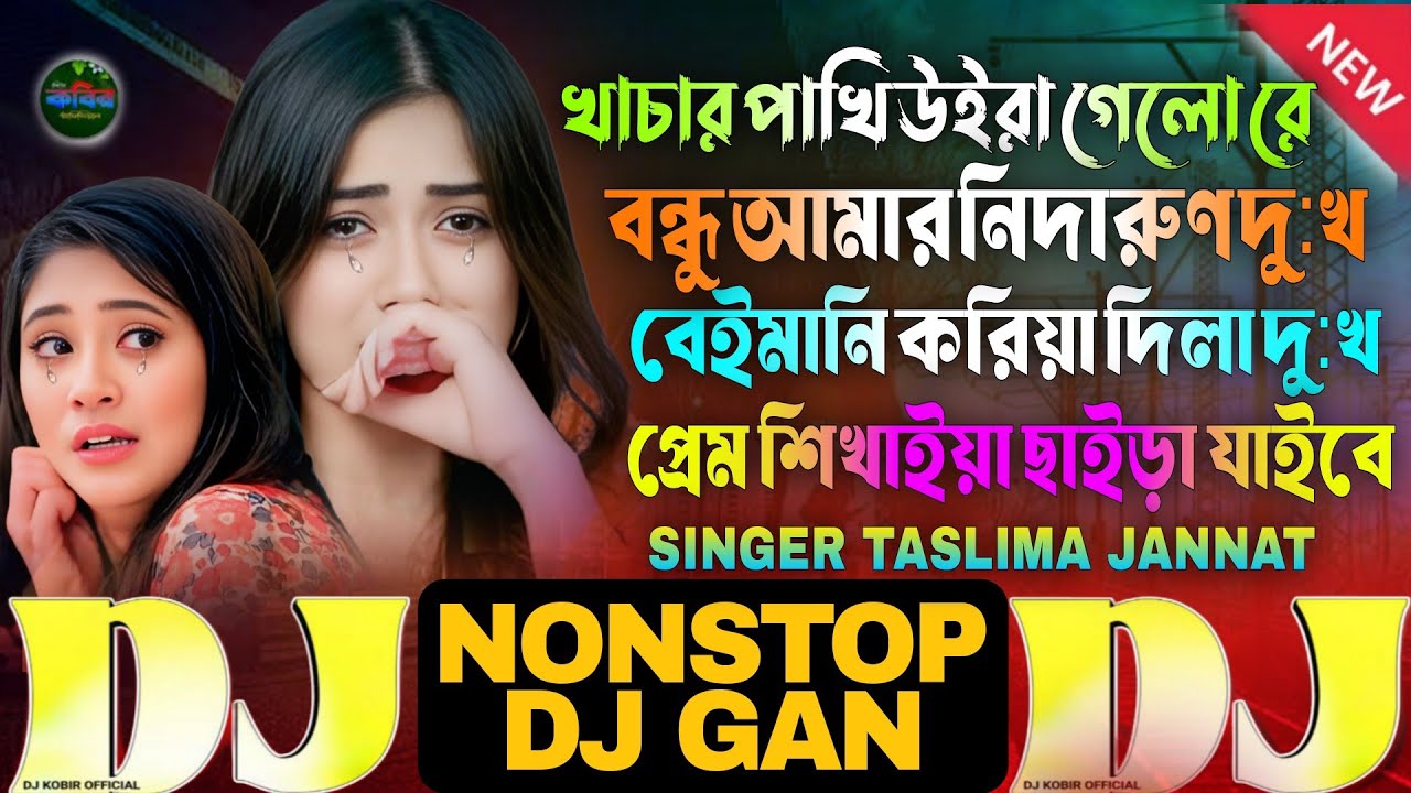 Dj Bangla Nonstop Gan😭ডিজে নতুন🔥Trending💔Remix❤️2026 khachar pakhi🕊️taslima🔥Dj Tiktok bondhu nidarun