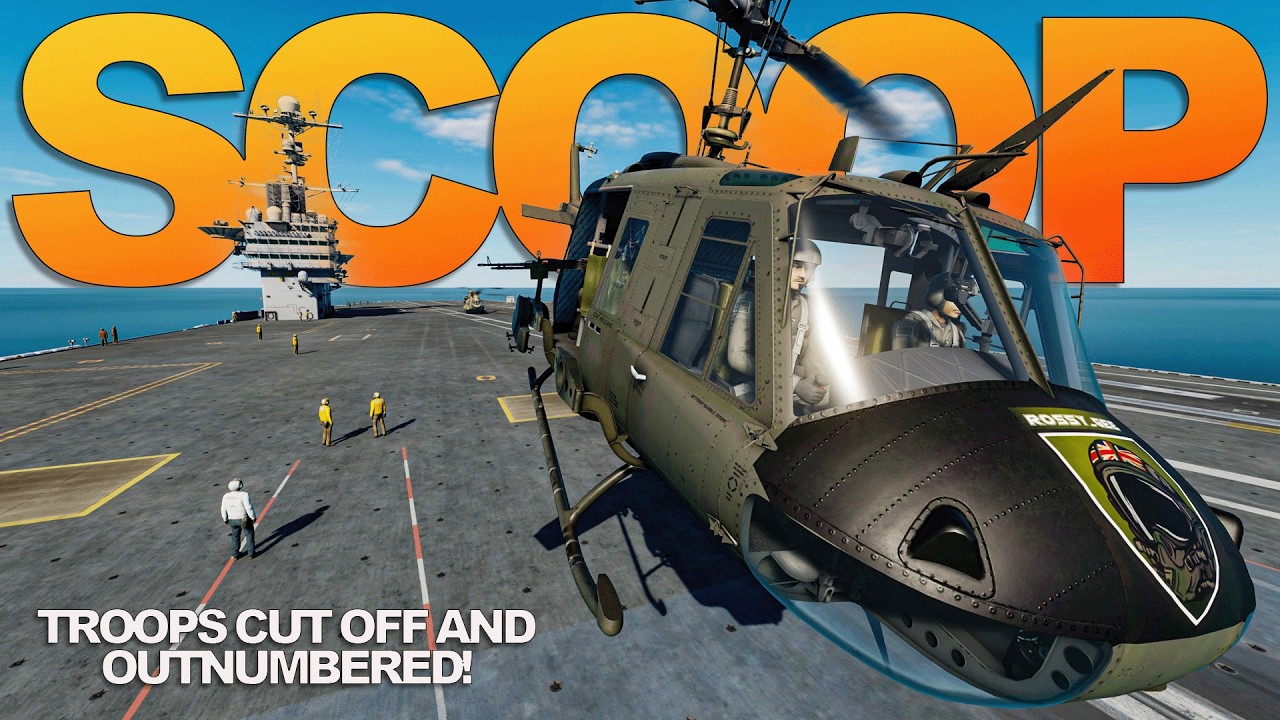 Urgent Evac For Troops Lost In The City | UH-1H Huey | DCS World