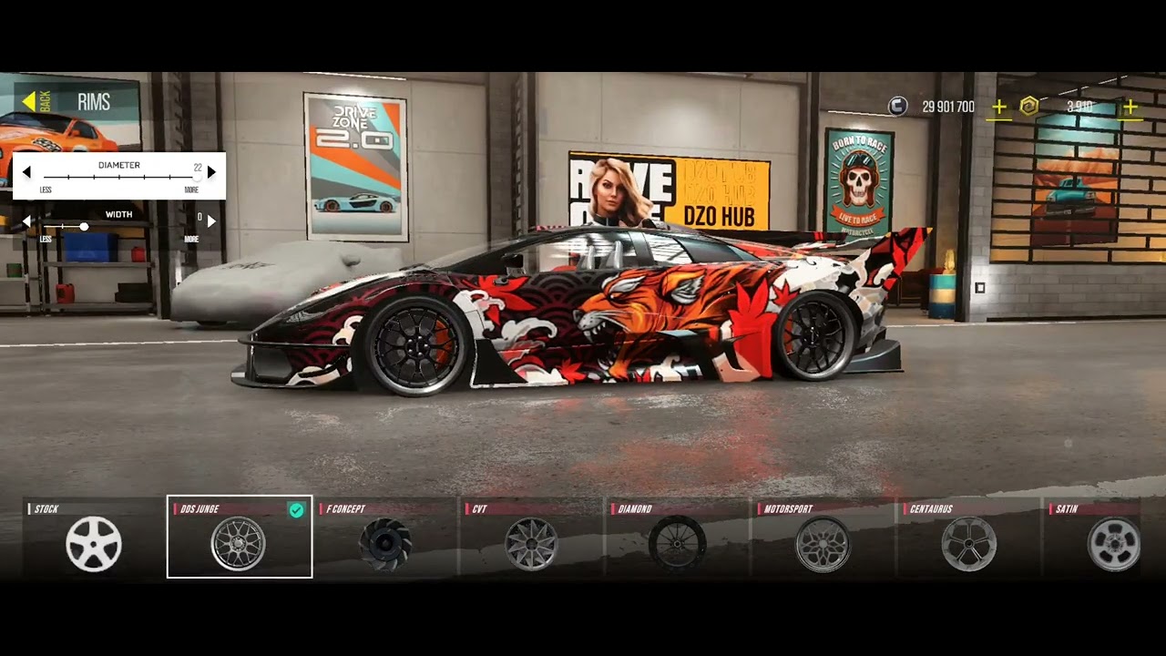 Drive Zone Online - Lamborghini Murcielago stock (Inferno) customization.