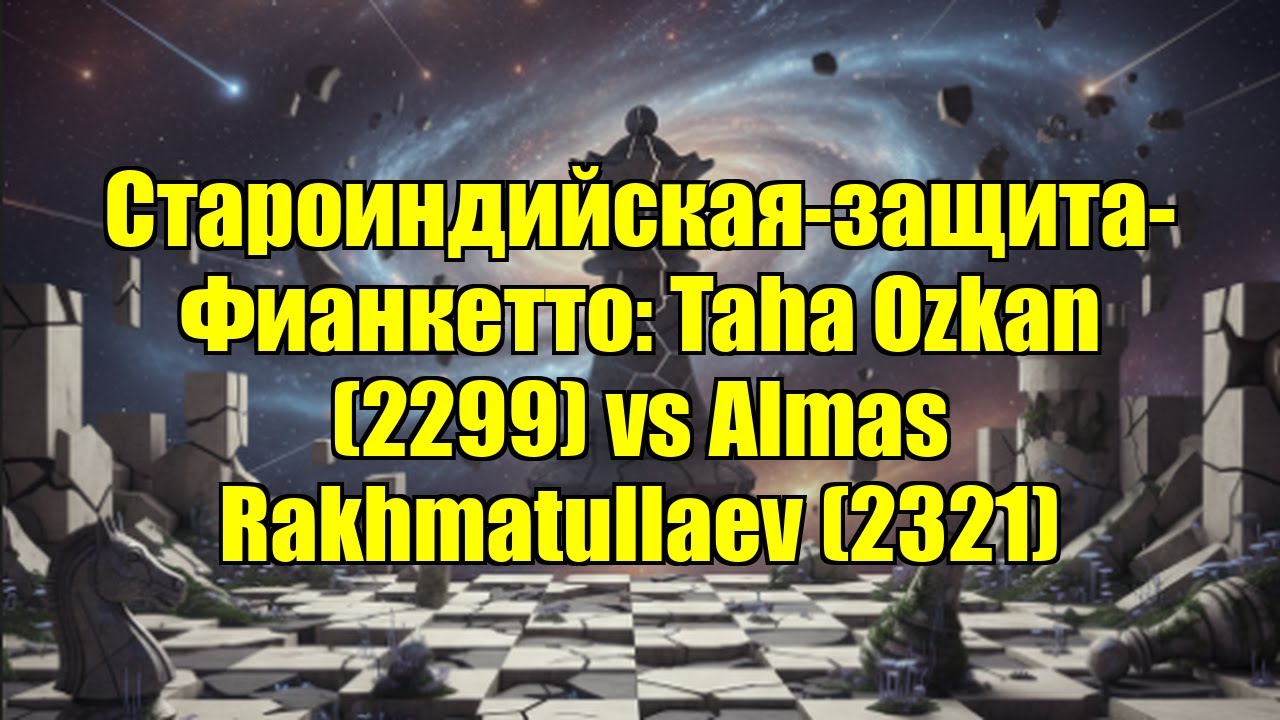 Староиндийская-защита-Фианкетто: Taha Ozkan (2299) vs Almas Rakhmatullaev (2321)