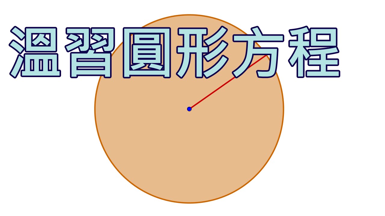 圓形方程基本知識