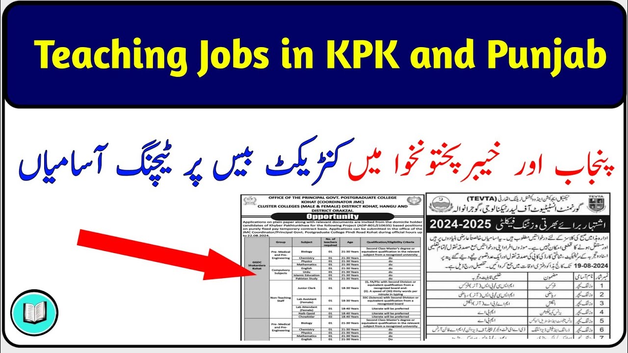 New Teaching Jobs in KPK and Punjab