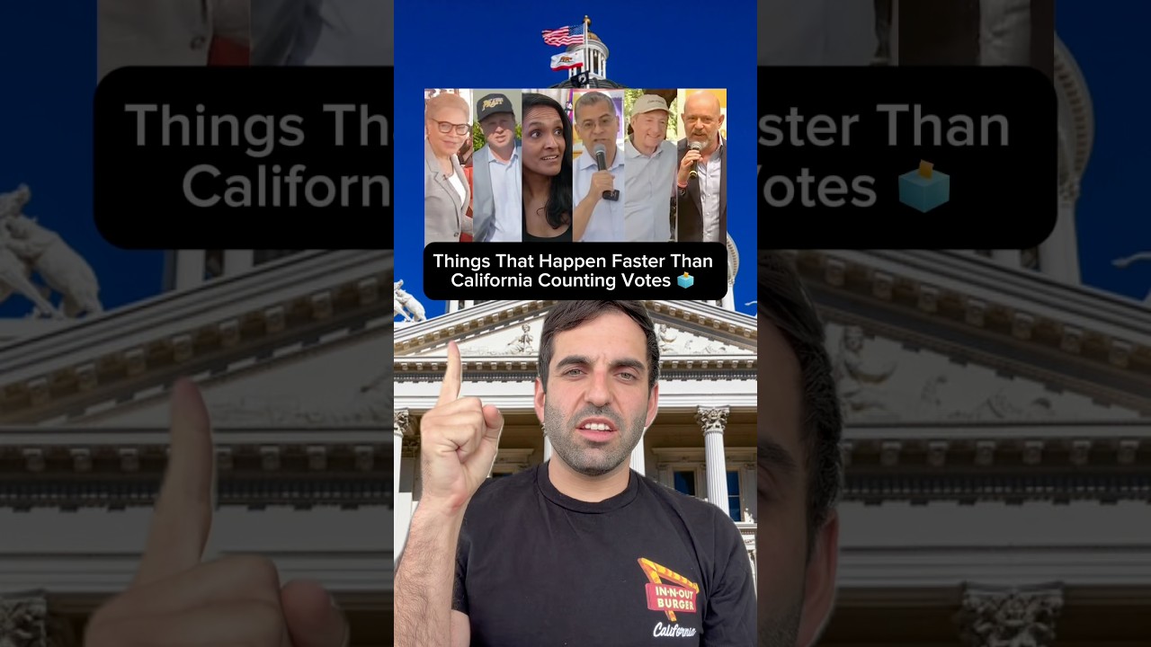 Things That Happen Faster Than California Counting Votes 🗳️