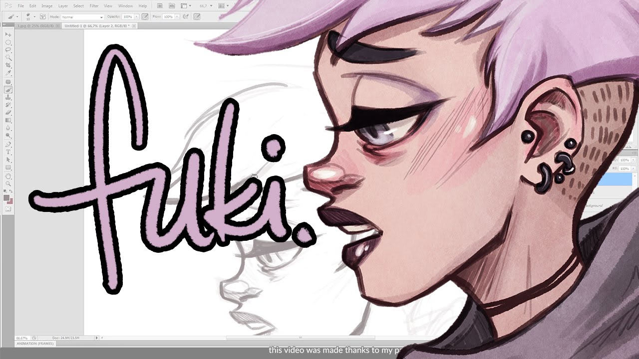 sad girls club 1- Fukari drawing timelapse