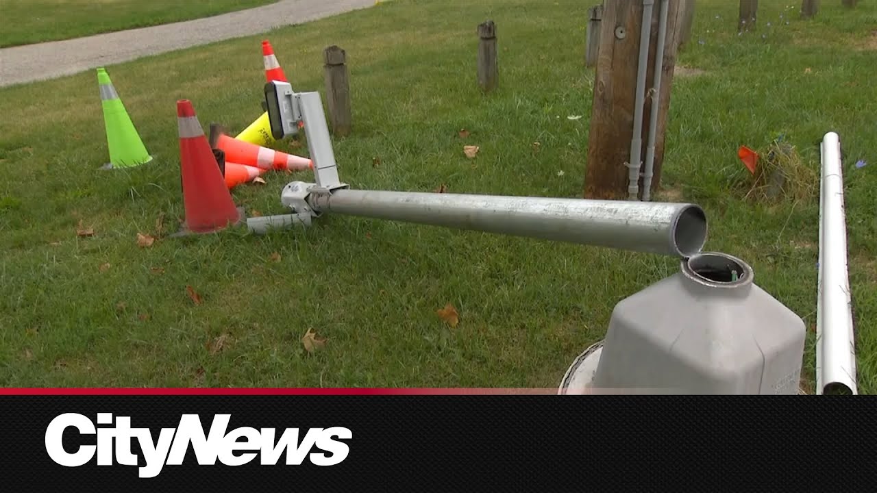 Another speed camera cut down in Toronto