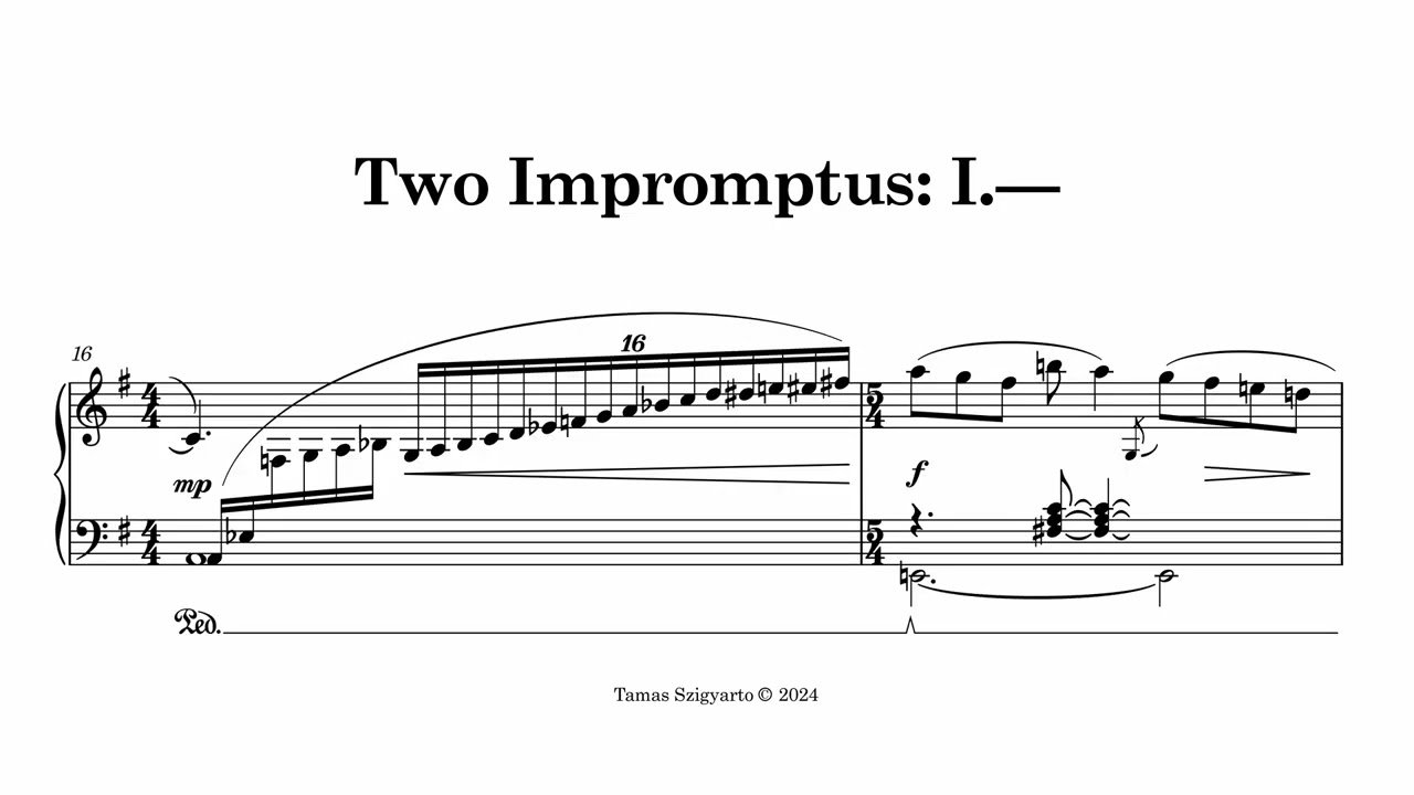 Two Impromptus:  I.—