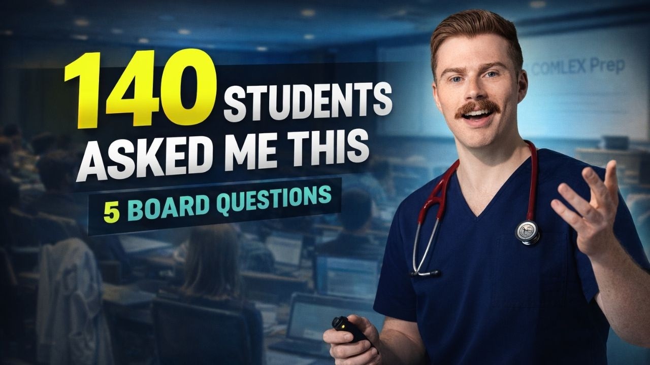 140 DO Med Students Asked Me These 5 Questions About Boards