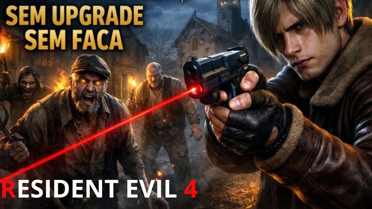 RESIDENT EVIL4 - ZERANDO SEM UPGRADE, SEM FACA, - NO PROFISSIONAL