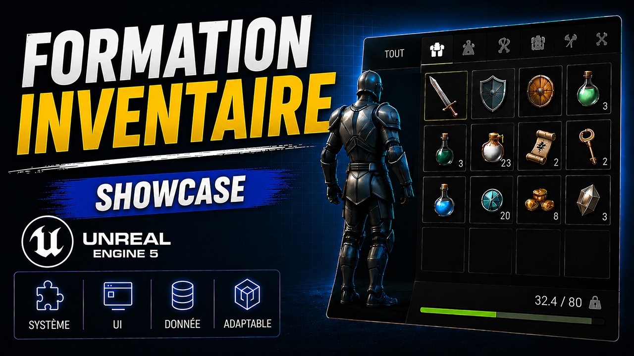 Tutoriel Blueprint Débutant - Système d'item & inventaire #0 | Unreal Engine 5 [FR]