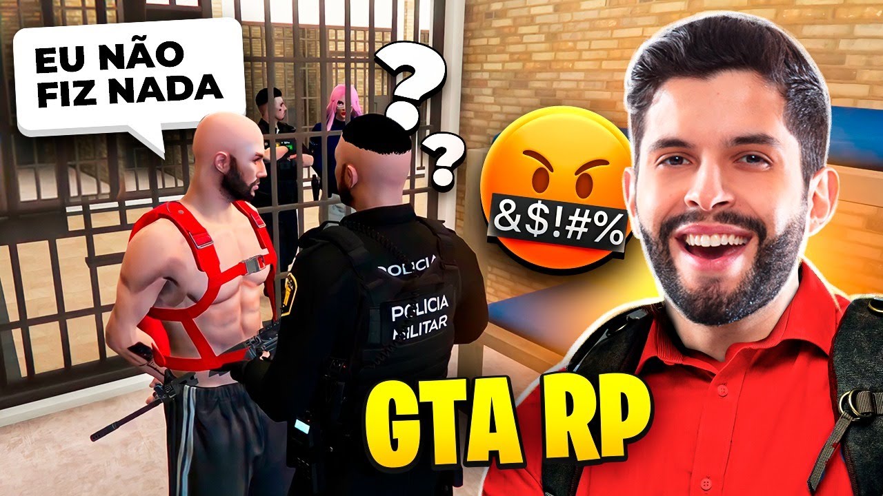 TROLLEI A POLÍCIA COM ARMAS FALSAS NO GTA RP!!