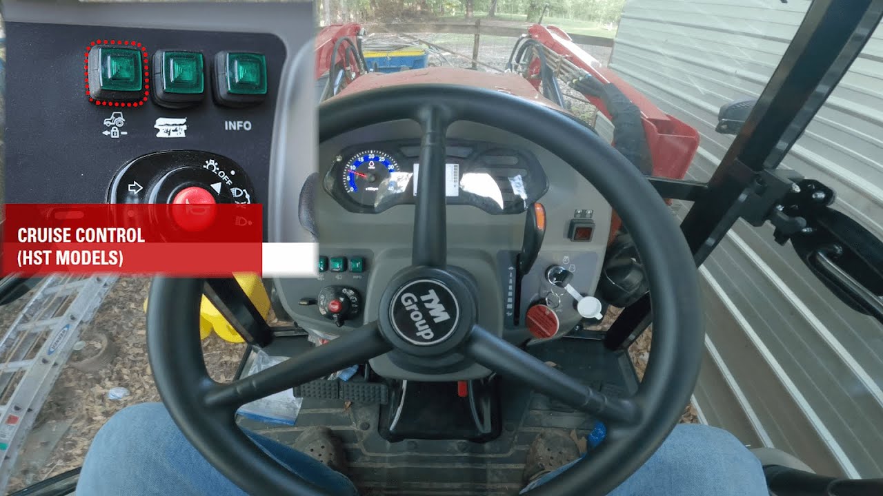 TYM T474 HST Tractor 4x4 w/ Air Conditioned Cab - 360 Interior 