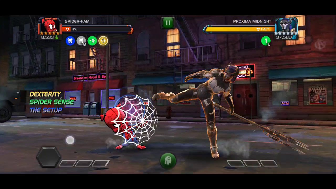 Spider Ham Gameplay Rank 4  Mcoc Beast Damage