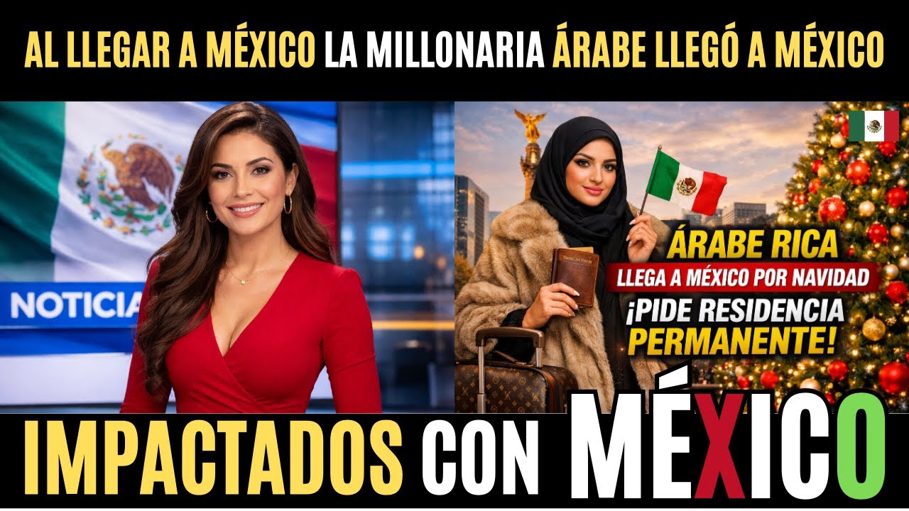 Al llegar a México La millonaria árabe llegó a México por curiosidad, pero esta Navidad la cambió pa