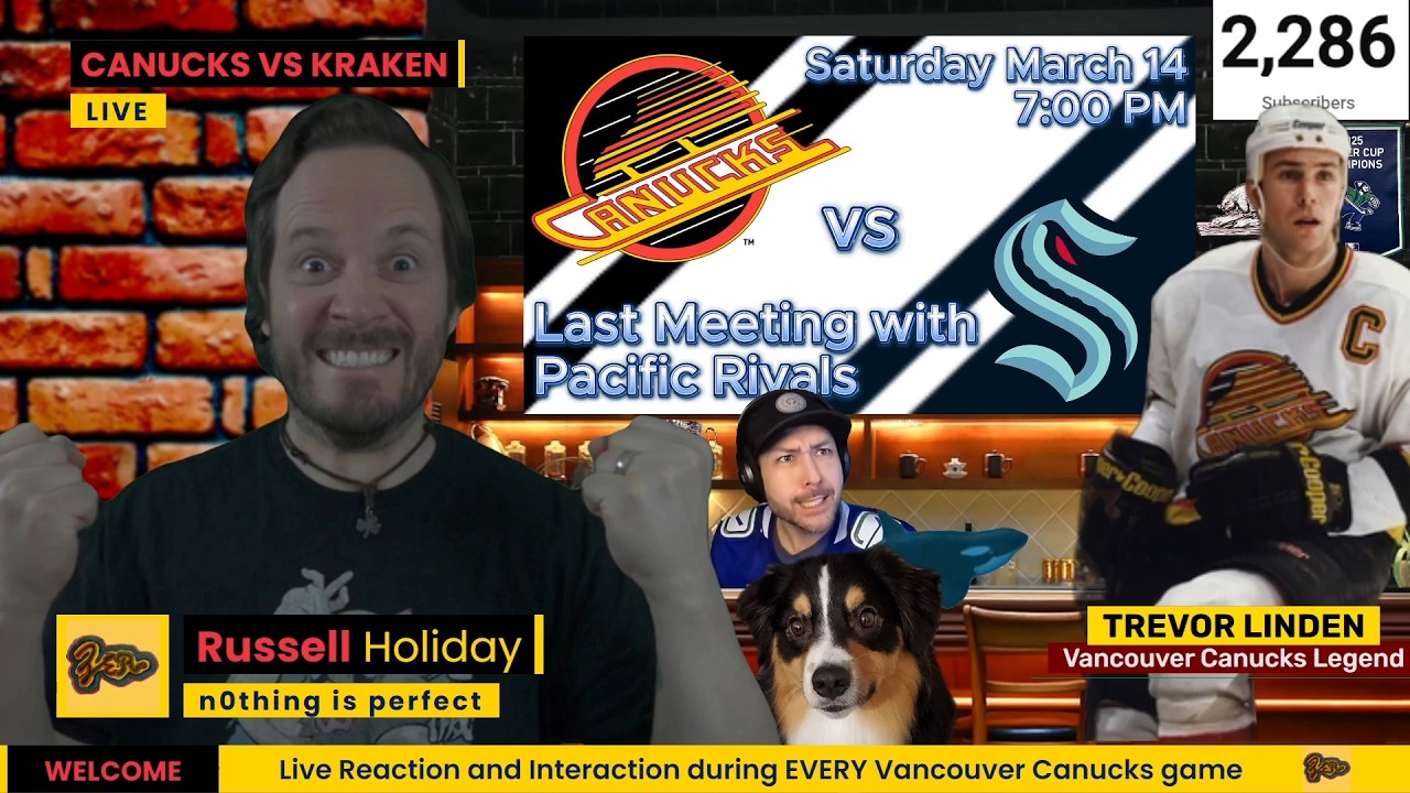 Canucks vs Kraken | Live Play by Play, Reaction and Interaction | Last Meeting of Pacific Rivals