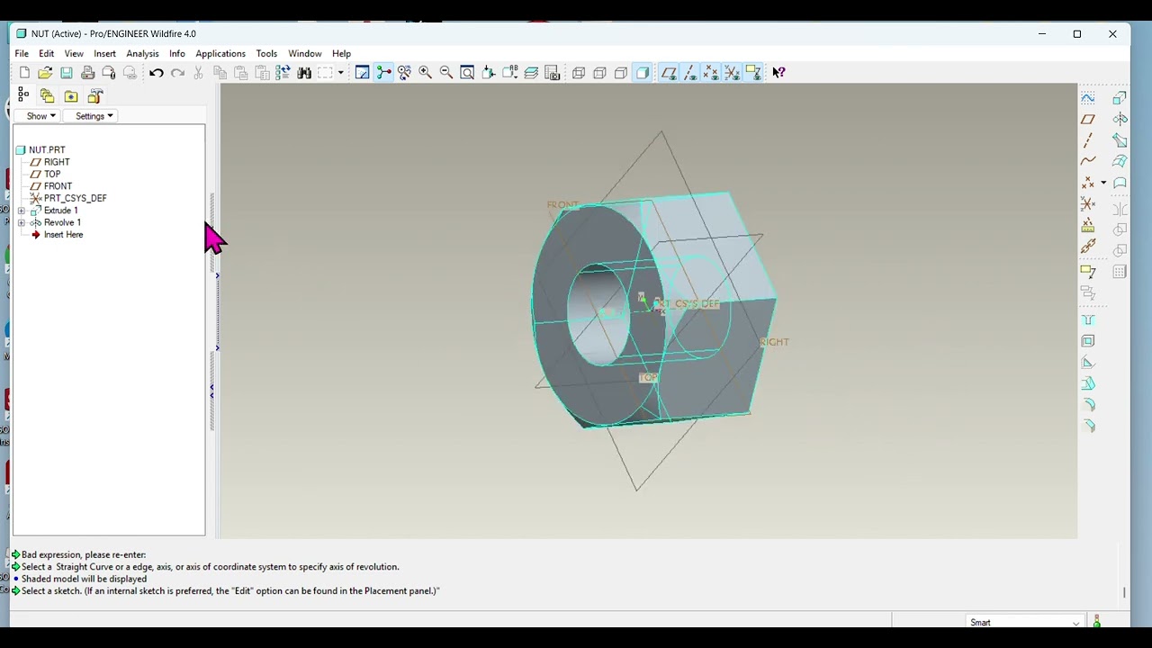 Hexagonal nut