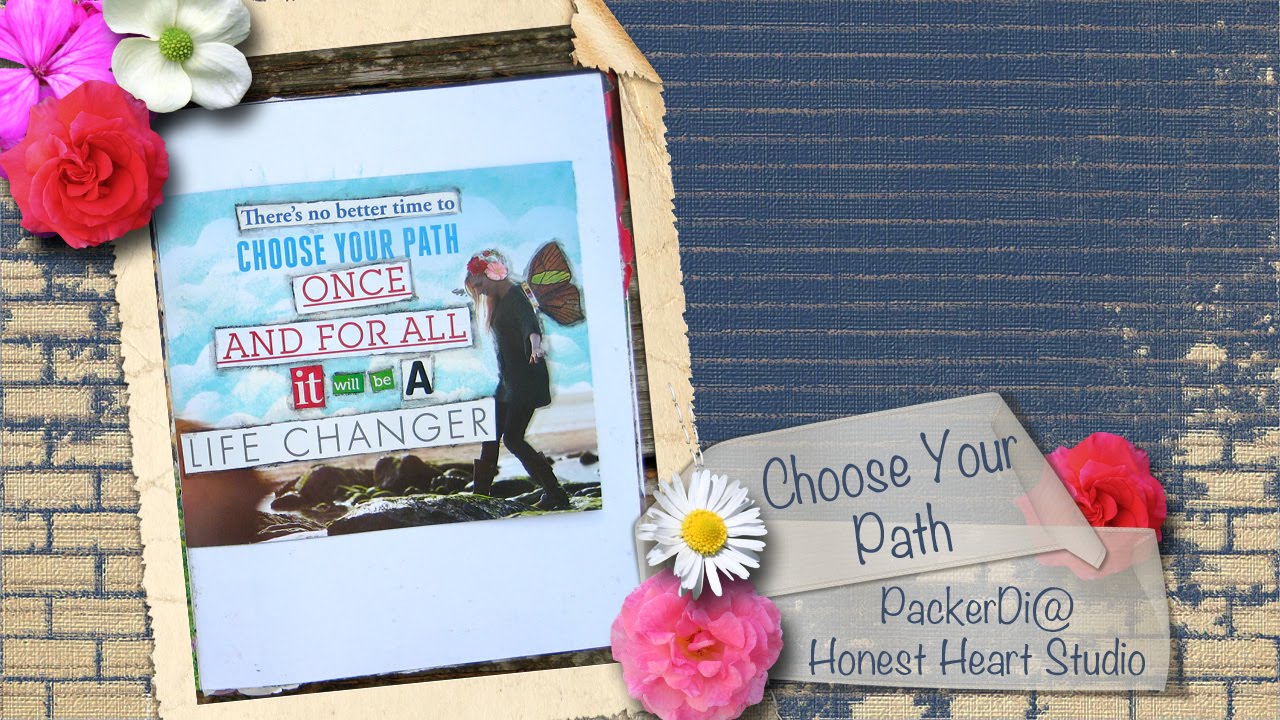 Choose Your Path - a collage journal page