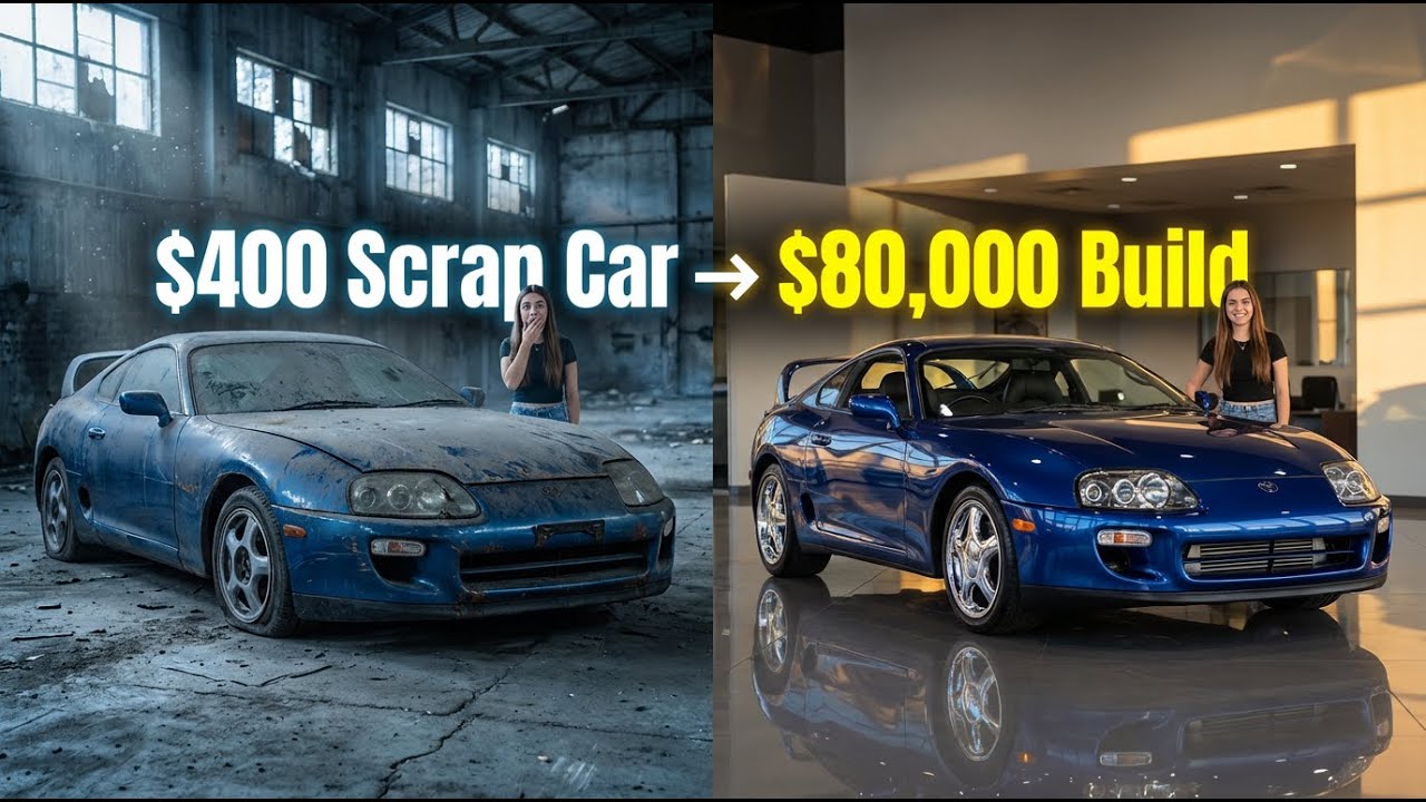 ASMR Car Restoration Full Rebuild of Toyota Supra MK4 1998 from Abandoned Condition to Looking New