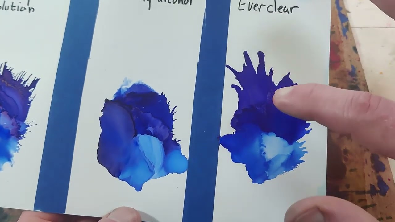 blending solution vs alcohol, alcohol ink