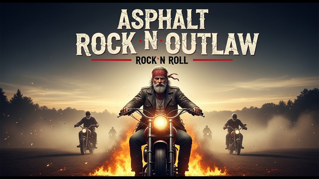 Asphalt Rock N Outlaw 🎸 Full Throttle Anthems 🔥 Rock n Roll Storms the Open Road 🇺🇸