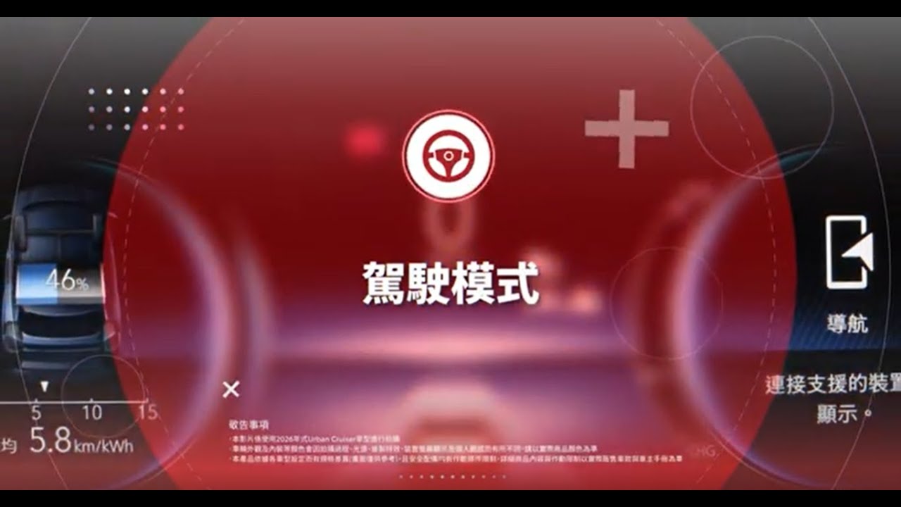 【URBAN CRUISER】駕駛模式｜TOYOTA