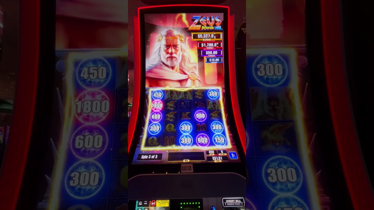 FILL IT UP!!  ZEUS⚡️POWERLINK⚡️BONUS! $4.50 MAX BET!