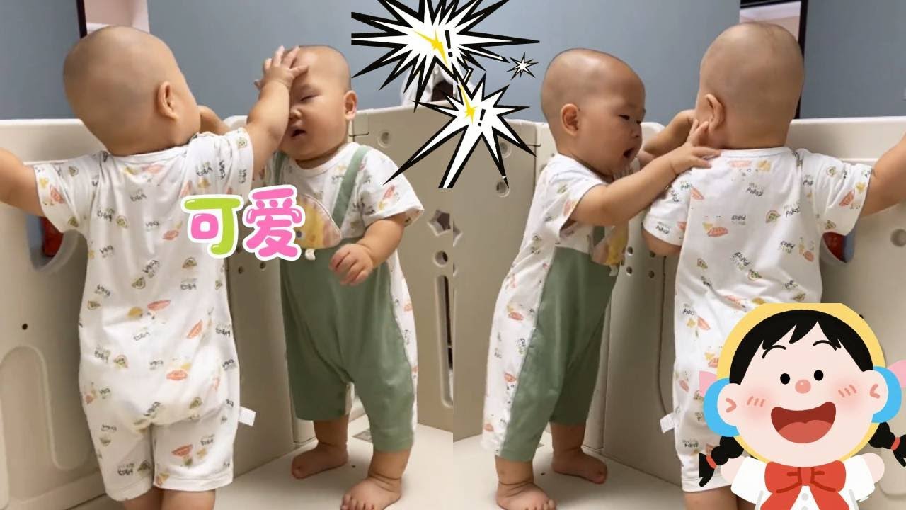 【超萌双胞胎】哥哥咬人技能惨遭反杀，弟弟一掌定乾坤拍出表情包，妈妈举着牙胶茫然：“你俩从哪学的野生动物搏击术？”