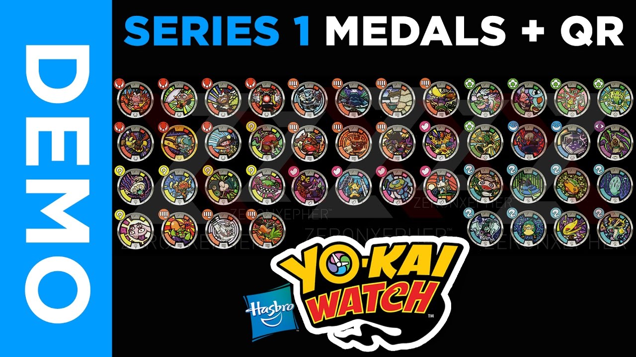 [4K] All SERIES 1 Yo-Kai Medals | Extras & QR Codes + GIVEAWAY