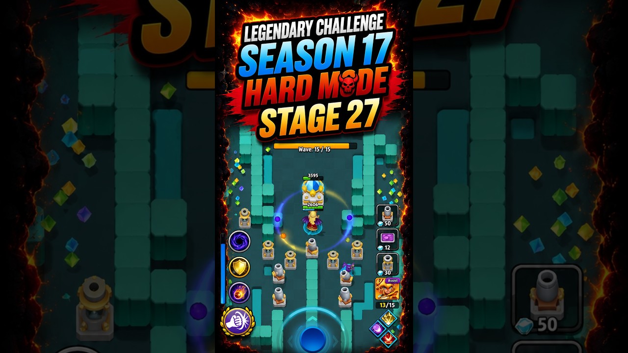 ARCHERO: Legendary Challenge S17 Stage 27 Guide HARD MODE. SUPER HARD STAGE!!!