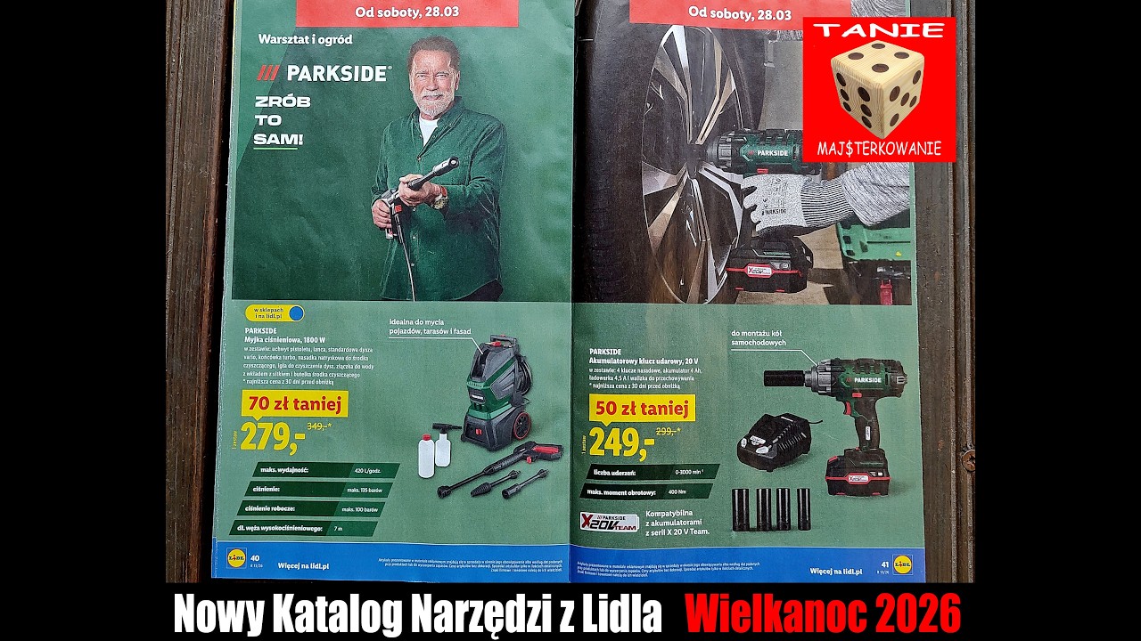 Wielkanocna Promocja Narzędzi Parkside i Ultimate Speed w Lidlu. Nowy Katalog Ogr&oacute;d i Auto !!!