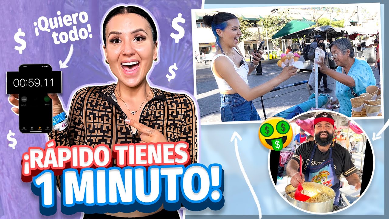 1 MINUTO Y TE COMPRO TODO LO QUE HAGAS