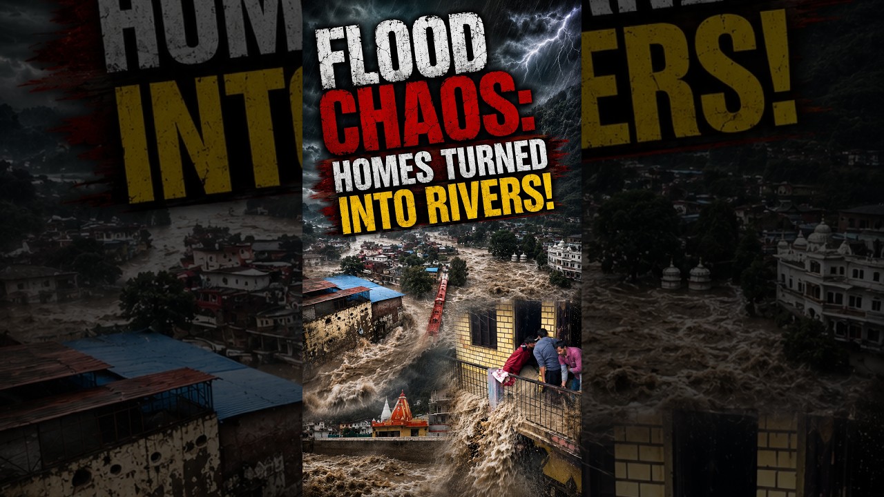 Flood Fury: waters Enter Homes as Heavy Rains Batter #uttarakhand  #flood #rescue