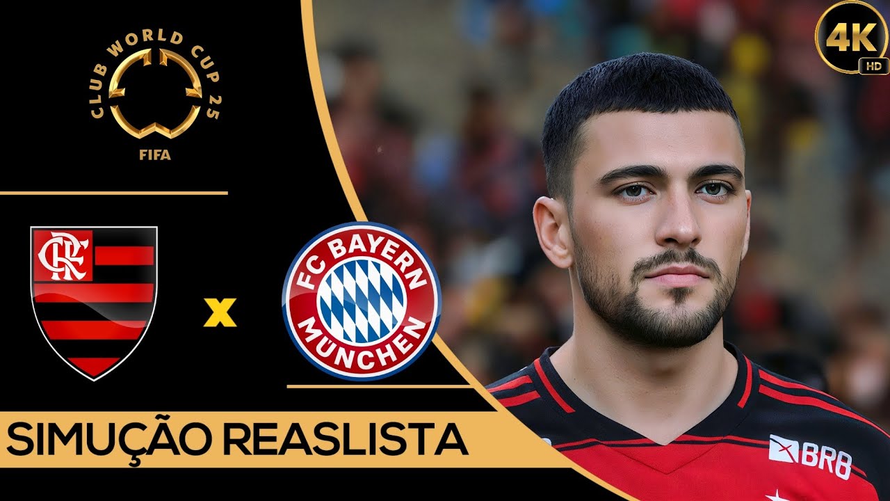 FLAMENGO X BAYERN DE MUNIQUE | SUPER MUNDIAL DE CLUBES 2025 | OITAVAS DE FINAL | PES 2021 4K60FPS