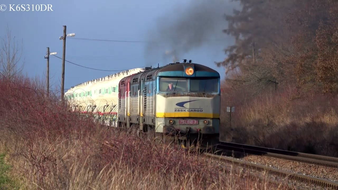 ZSSKC 752 018 + 752 041 + 751 047 &  Pn 55721 Ekocell