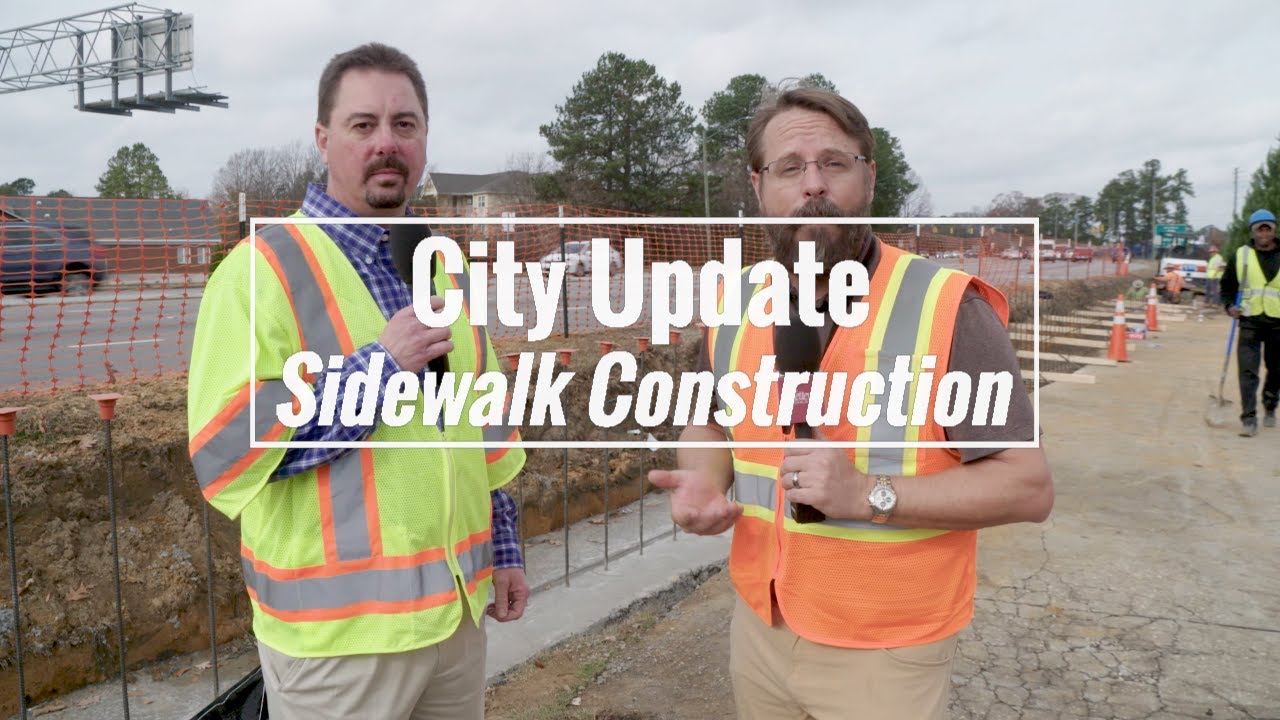 City Update- Sidewalk construction