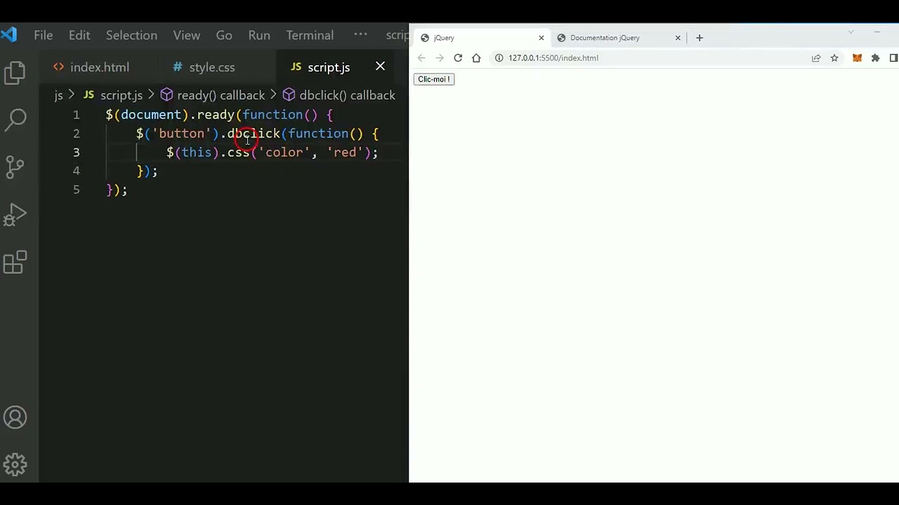 Tuto jQuery Facile #2/10 : Les méthodes liées à la souris