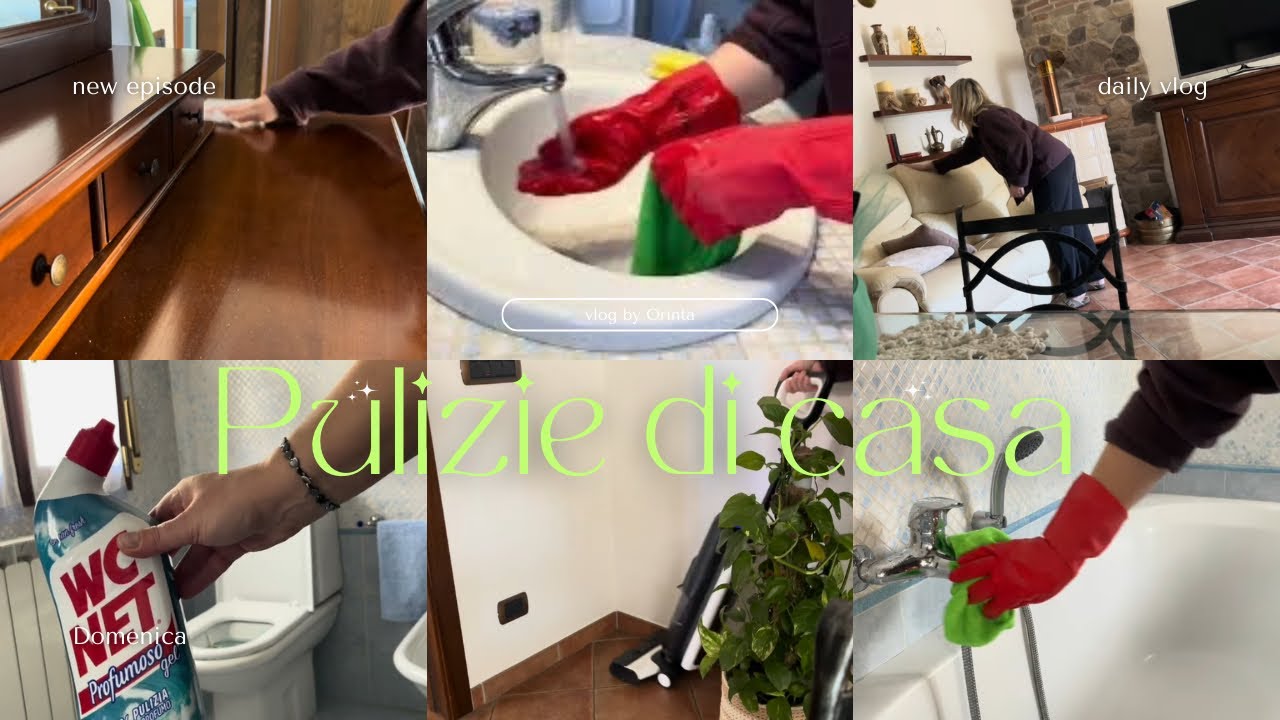 Pulizie di domenica mattina/ PULIZIE VELOCI 🧤🚽